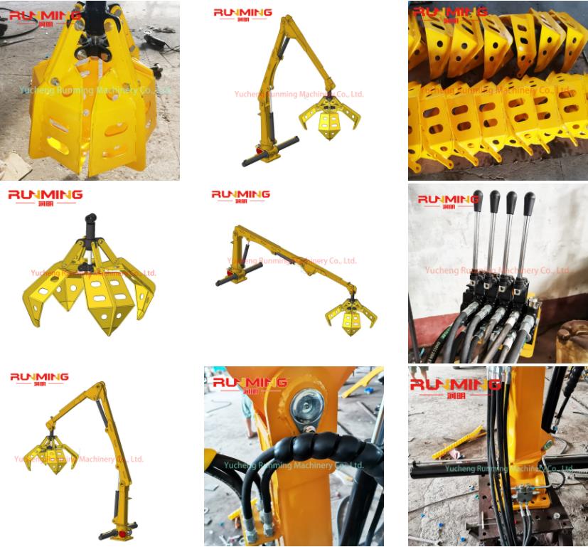 360 Degree Swing Angle Crane Grab Jaws