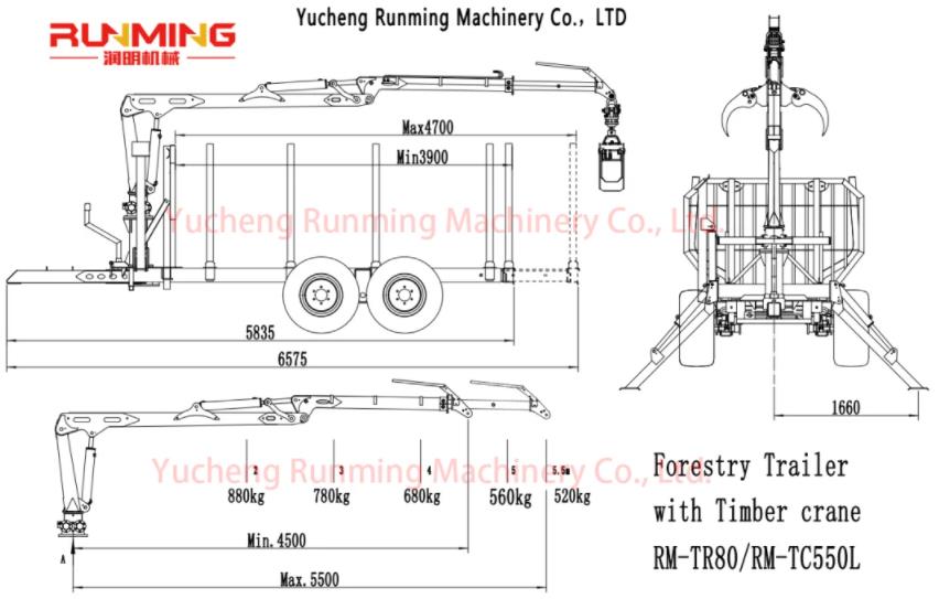 truck and forest trailer